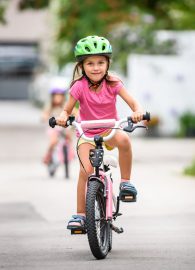 Girl on a bike