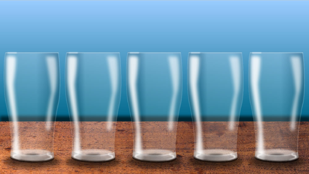 Beer glasses